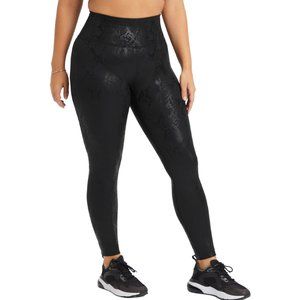 Fabletics Define PowerHold High-Waisted Legging Black Snake Foil, Size XXL, NWOT